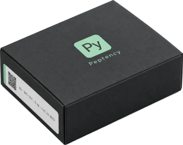 Peptency box, closed, logo on the lid